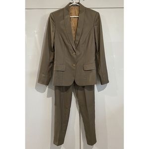 Custom Made Tailored Tan Suit